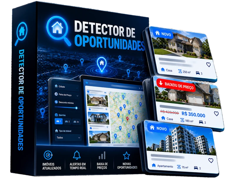 Detector de Oportunidades com selos Novo e Baixou de preço