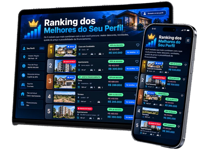 Ranking dos Melhores do Seu Perfil no notebook e no celular
